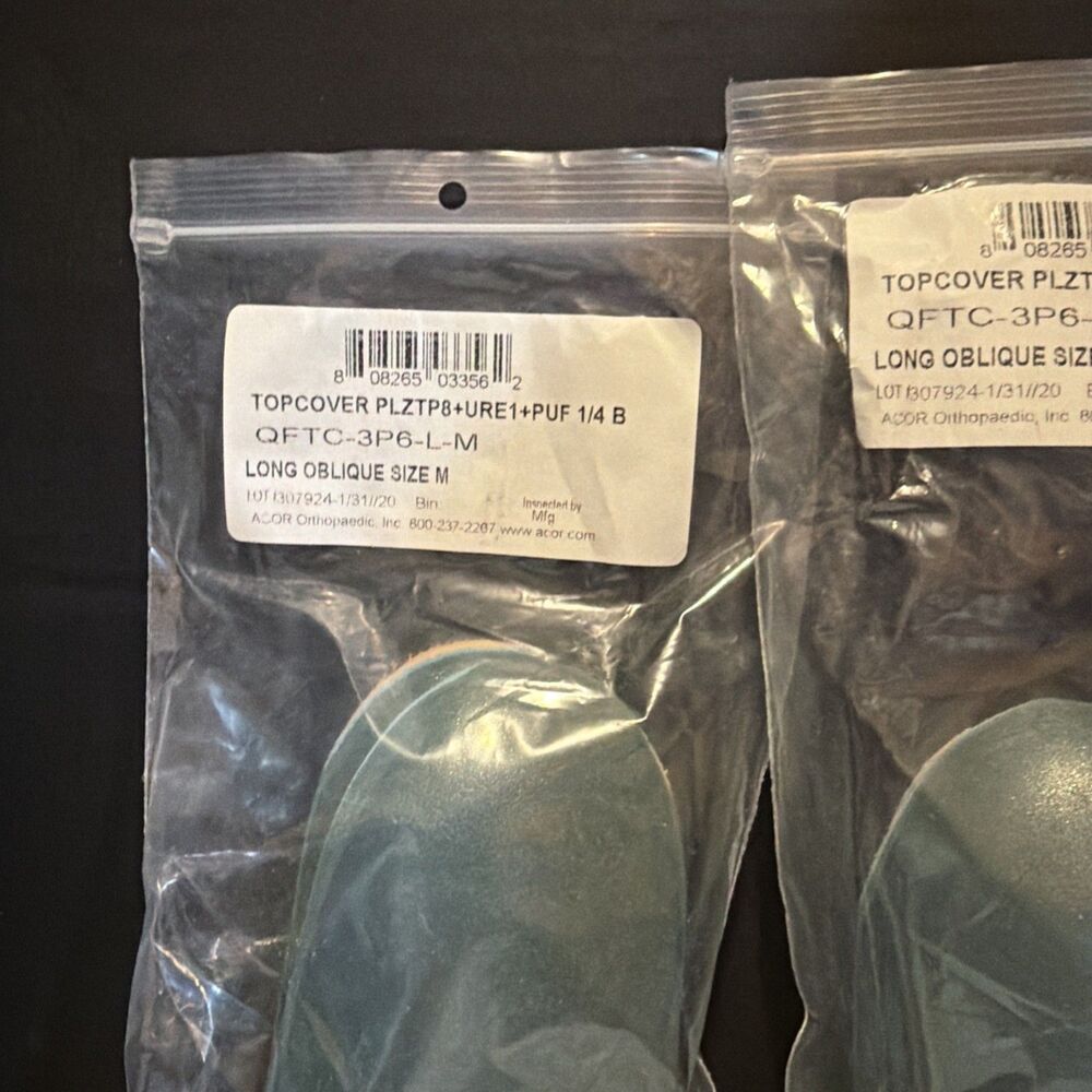 ACOR Orthopaedic Orthotic Topcover PLZTP8 URE1 PUF 1/4 Long Oblique - Picture 3 of 5